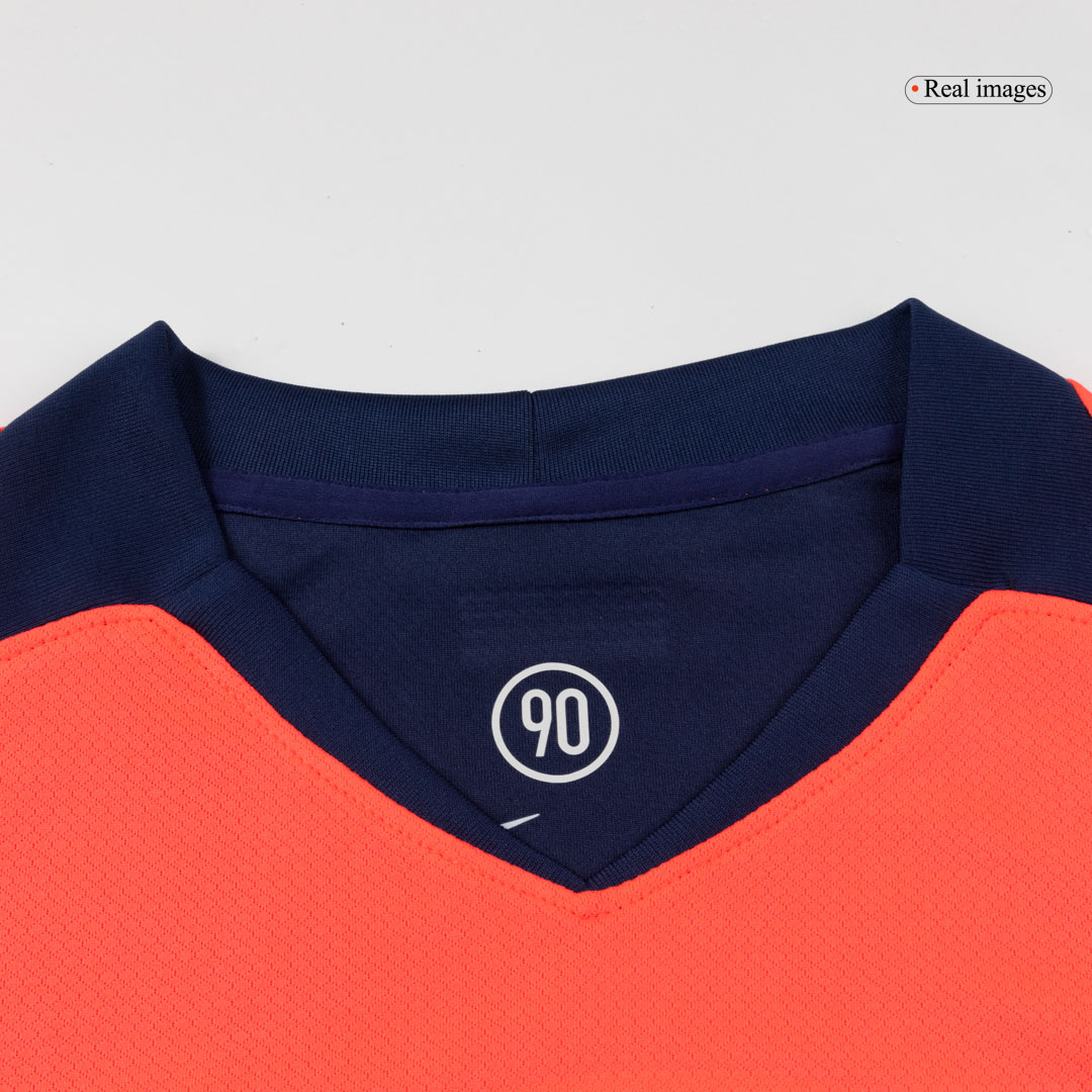 F.DE JONG #21 Barcelona Third Away Soccer Jersey 2025/26 Orange- UCL