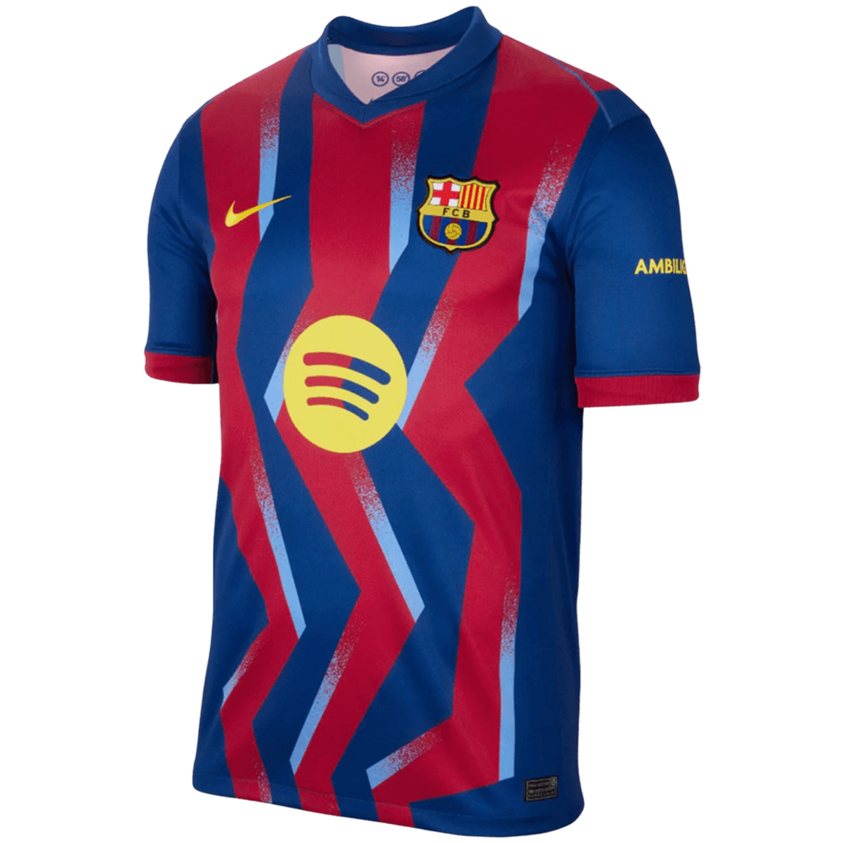 LEWANDOWSKI #9 Barcelona Fourth Soccer Jersey 25/26 Red&Blue