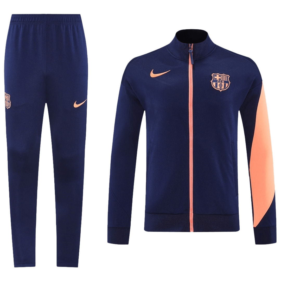 25/26 Barcelona Training Jacket Kit(Jacket+Pants) Navy&Orange