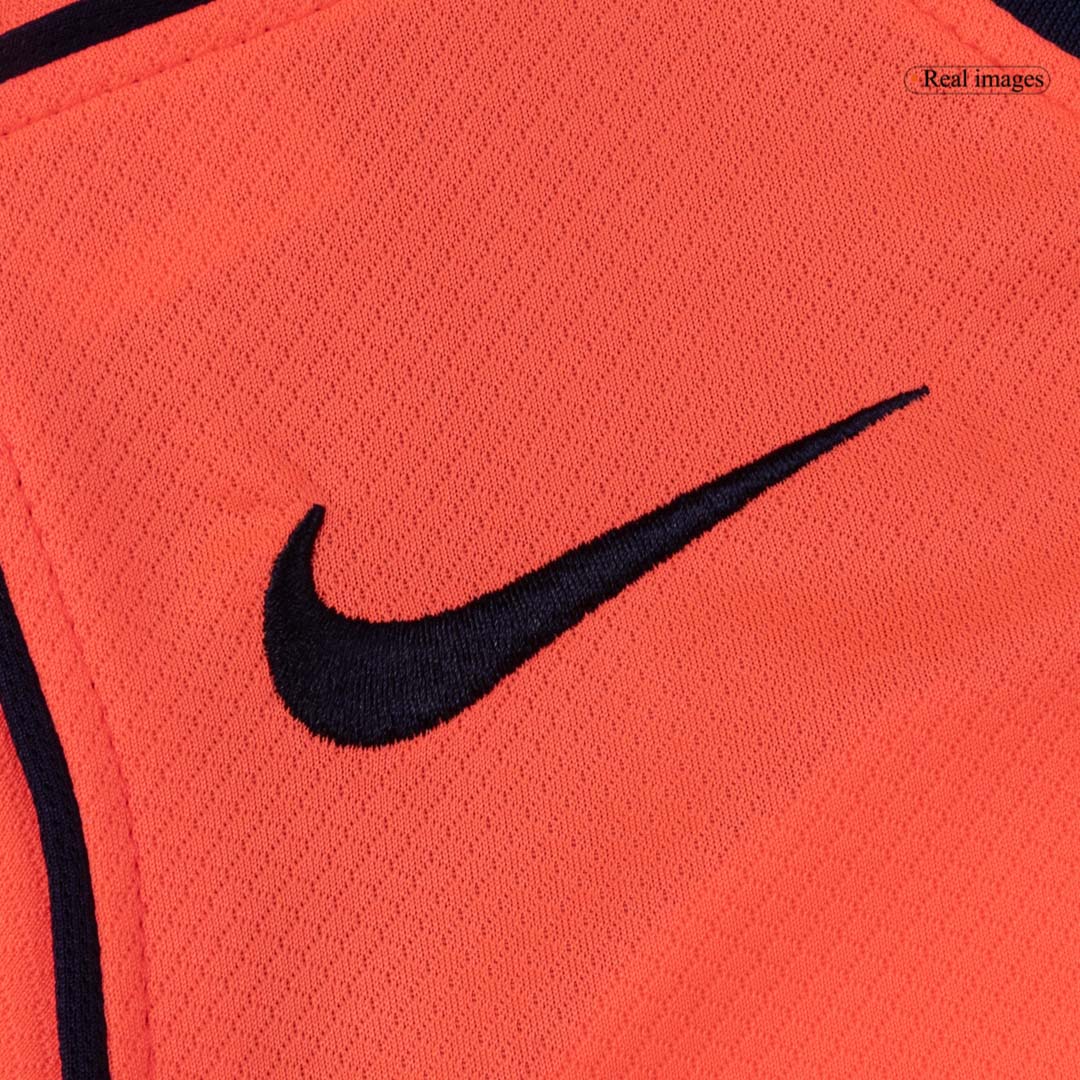 Kid's Barcelona Third Away Soccer Jersey Kit(Jersey+Shorts+Socks) 25/26 Orange