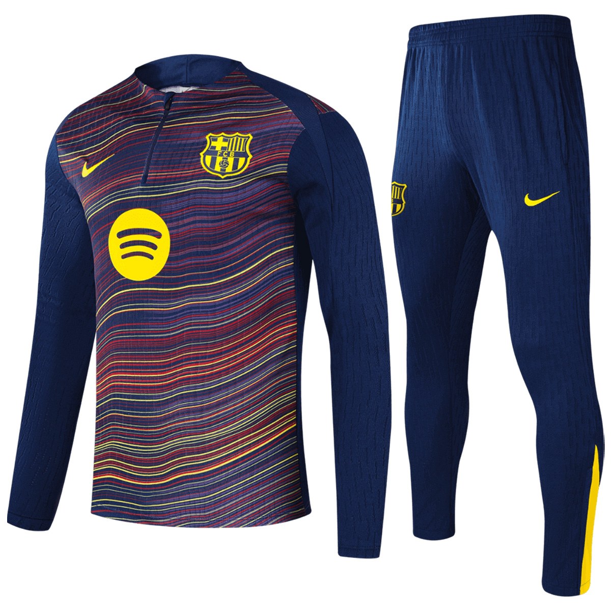Barcelona Zipper Sweatshirt Kit(Top+Pants) 25/26 Colorful