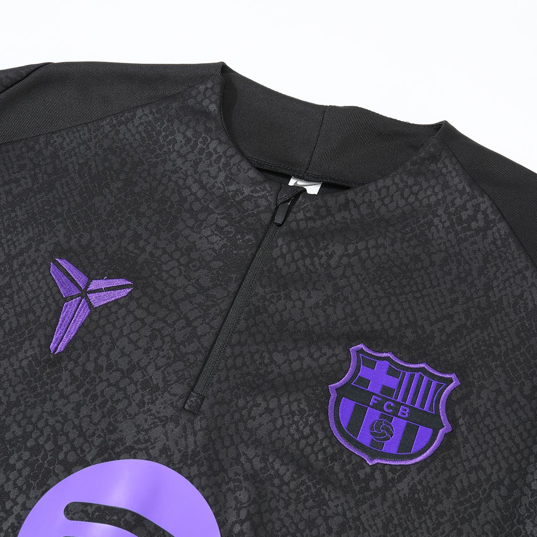 Barcelona Zipper Sweatshirt Kit(Top+Pants) 25/26 Black