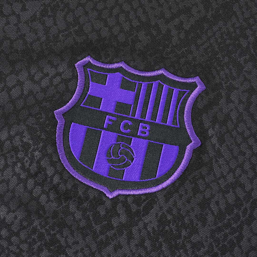 Barcelona Zipper Sweatshirt Kit(Top+Pants) 25/26 Black
