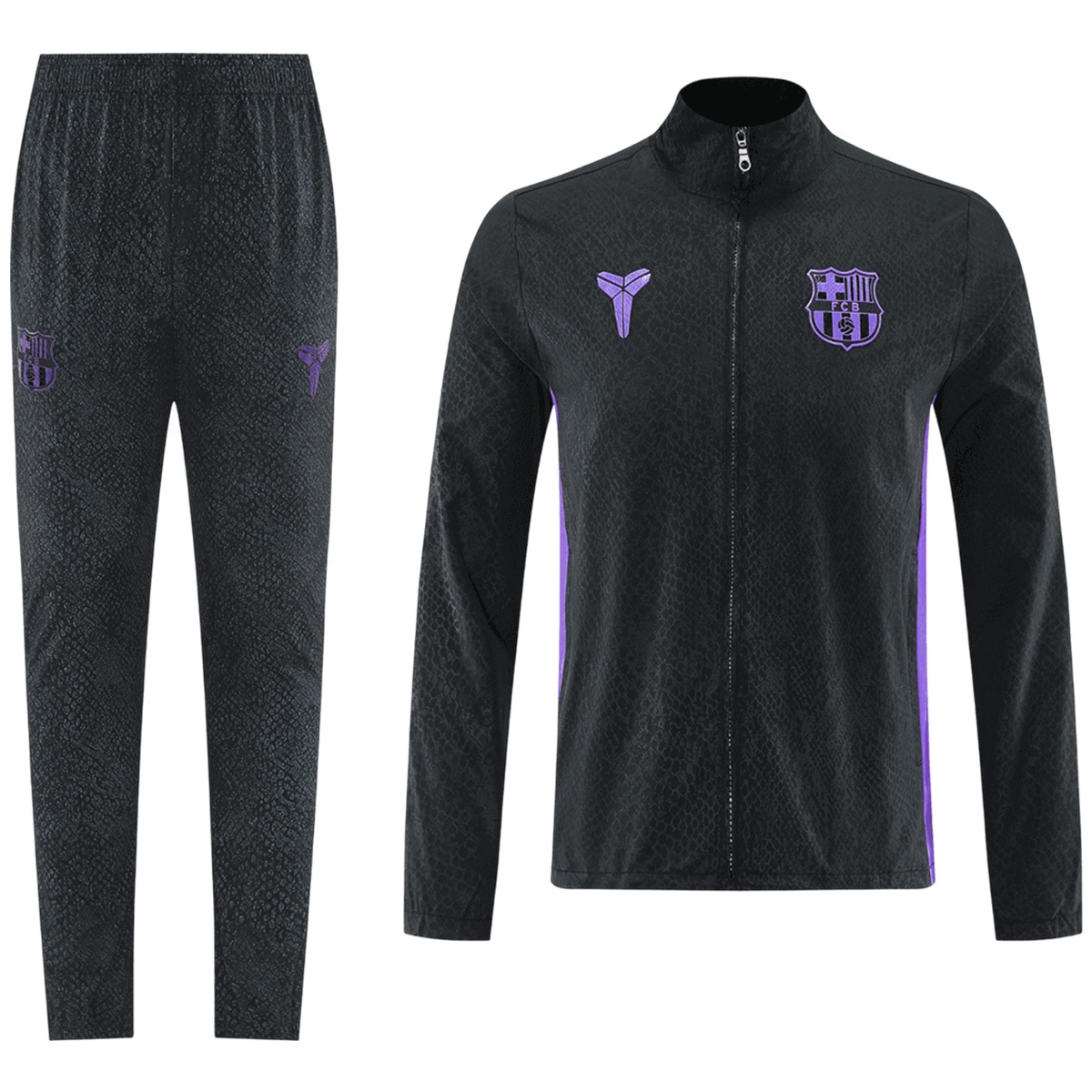 Barcelona Training Tracksuit Kit(Top+Pants) 25/26 Black