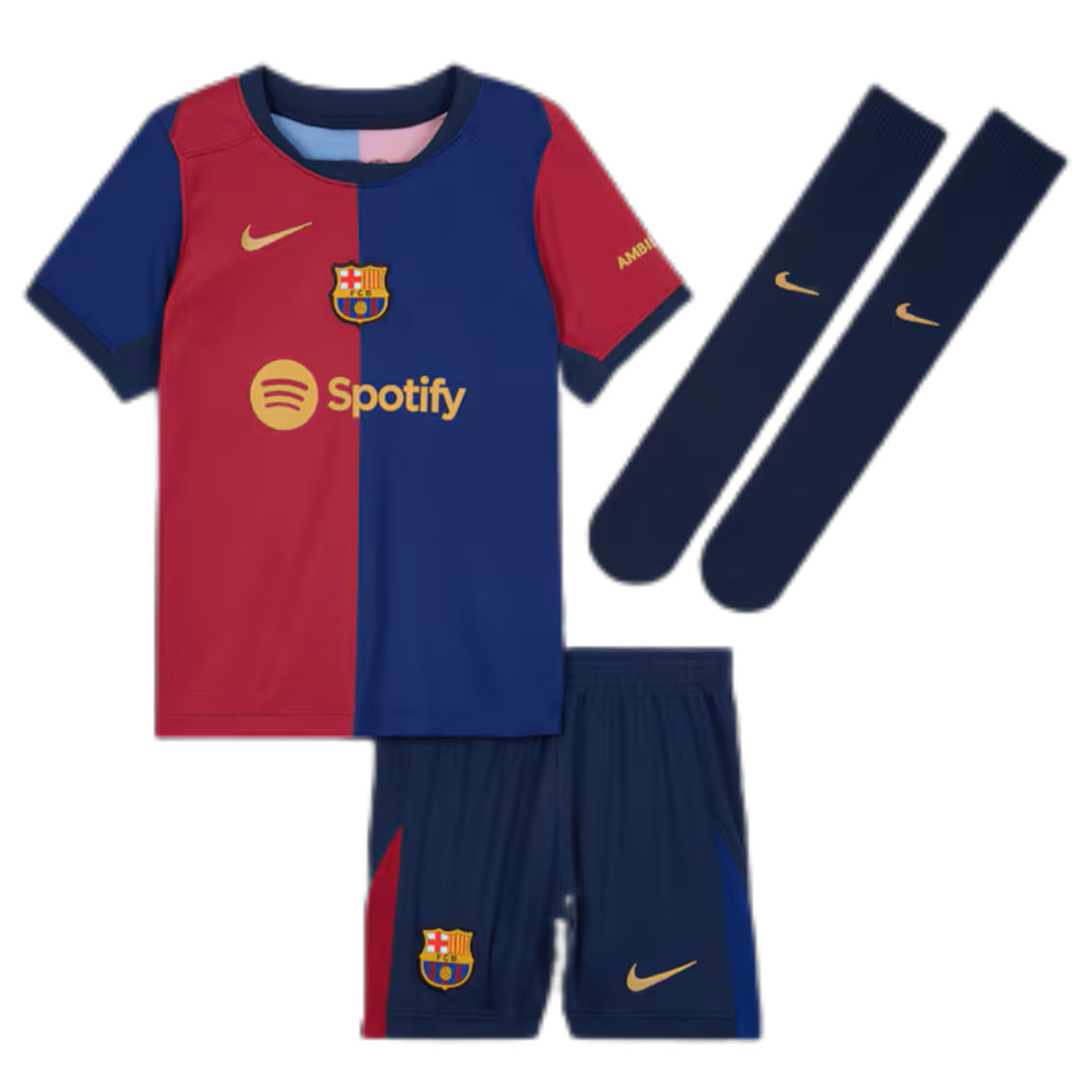 Kids Barcelona Home Full Kit 2024/25