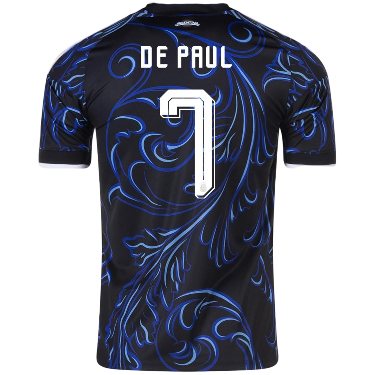 De Paul #7 Argentina Away Jersey World Cup 2026