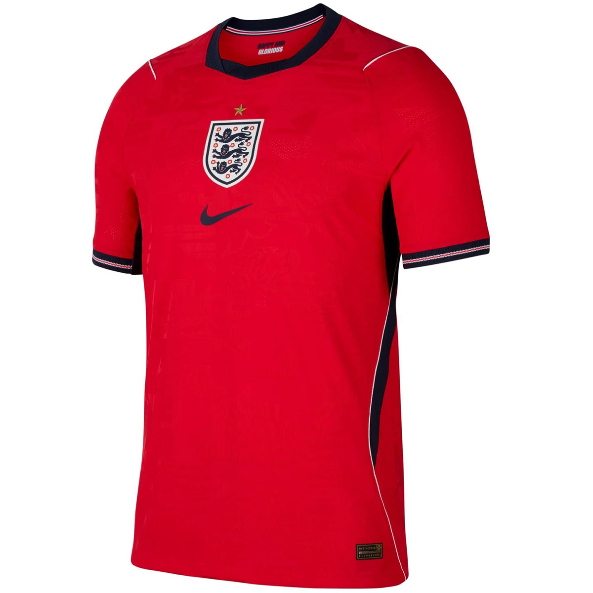 Player Version England Away Soccer Jersey World Cup 2026 Red