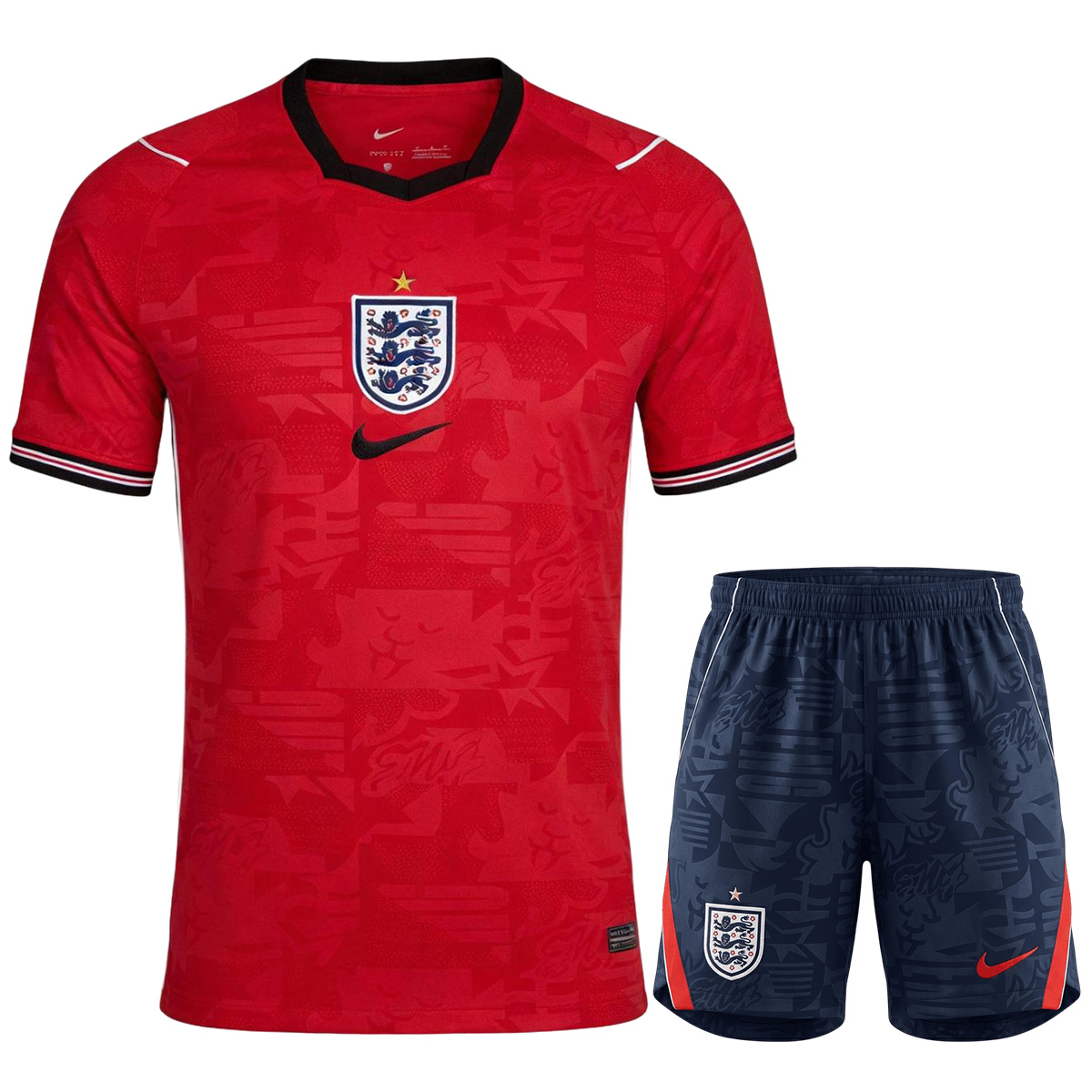 England Away Soccer Jersey Kit(Jersey+Shorts) World Cup 2026