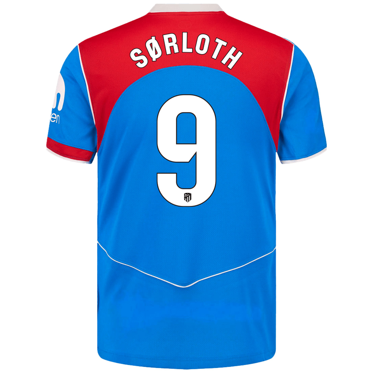 SØRLOTH #9 Atletico Madridl Third Soccer Jersey 25/26 Blue