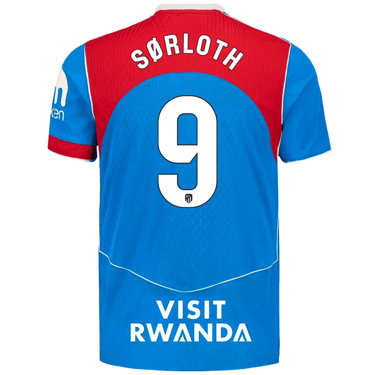 SØRLOTH #9 Player Version Madridl Third Soccer Jersey 25/26 Blue