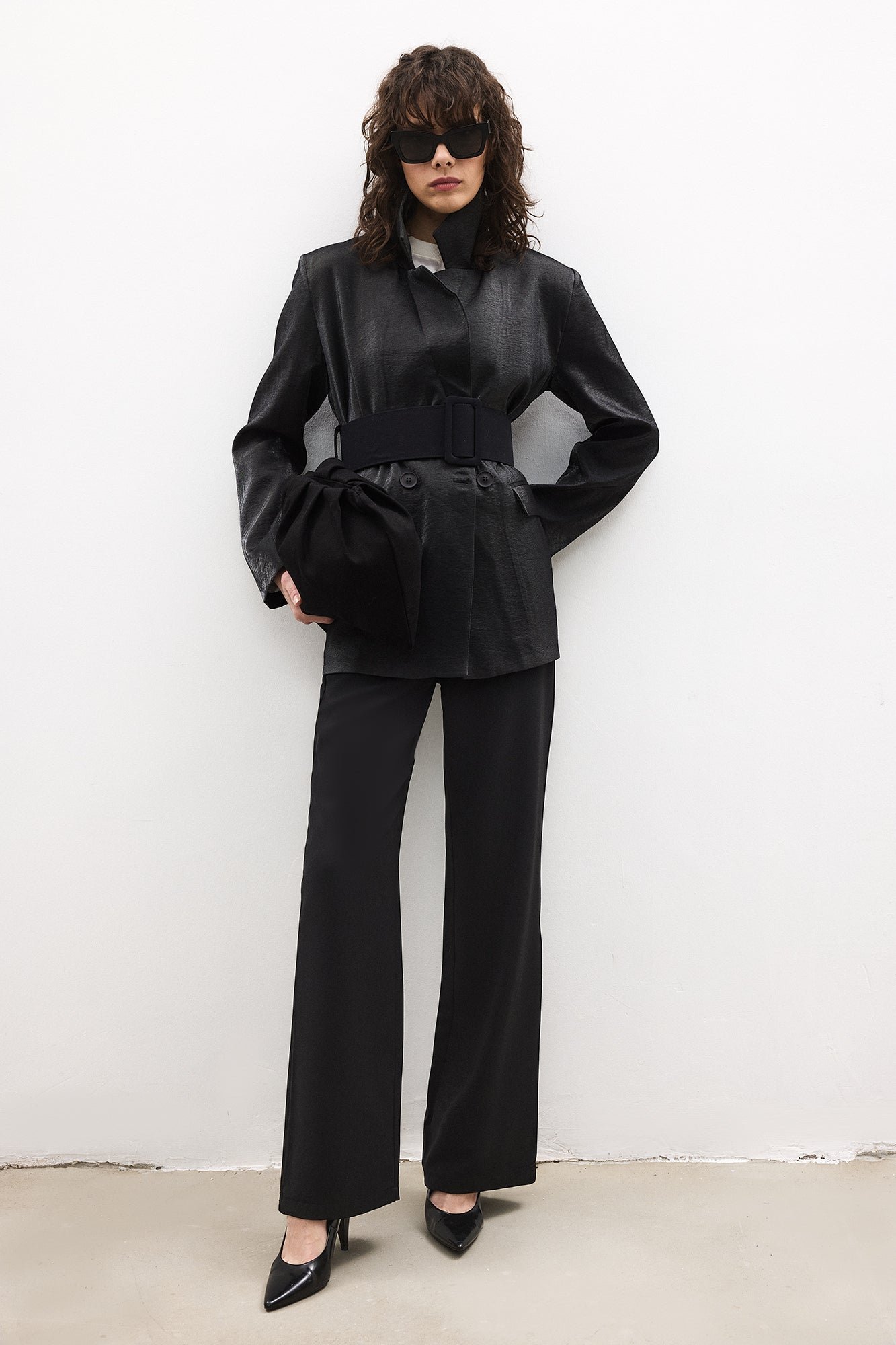 CREPE PANTS WITH ELASTIC WAISTBAND
