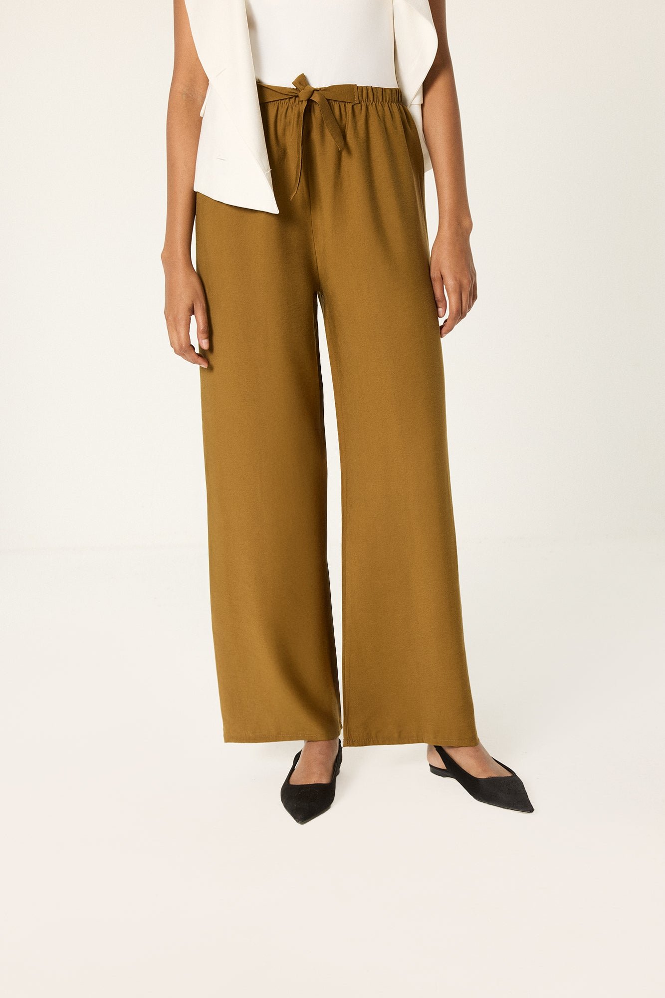 MODAL PANTS WITH ELASTIC WAISTBAND