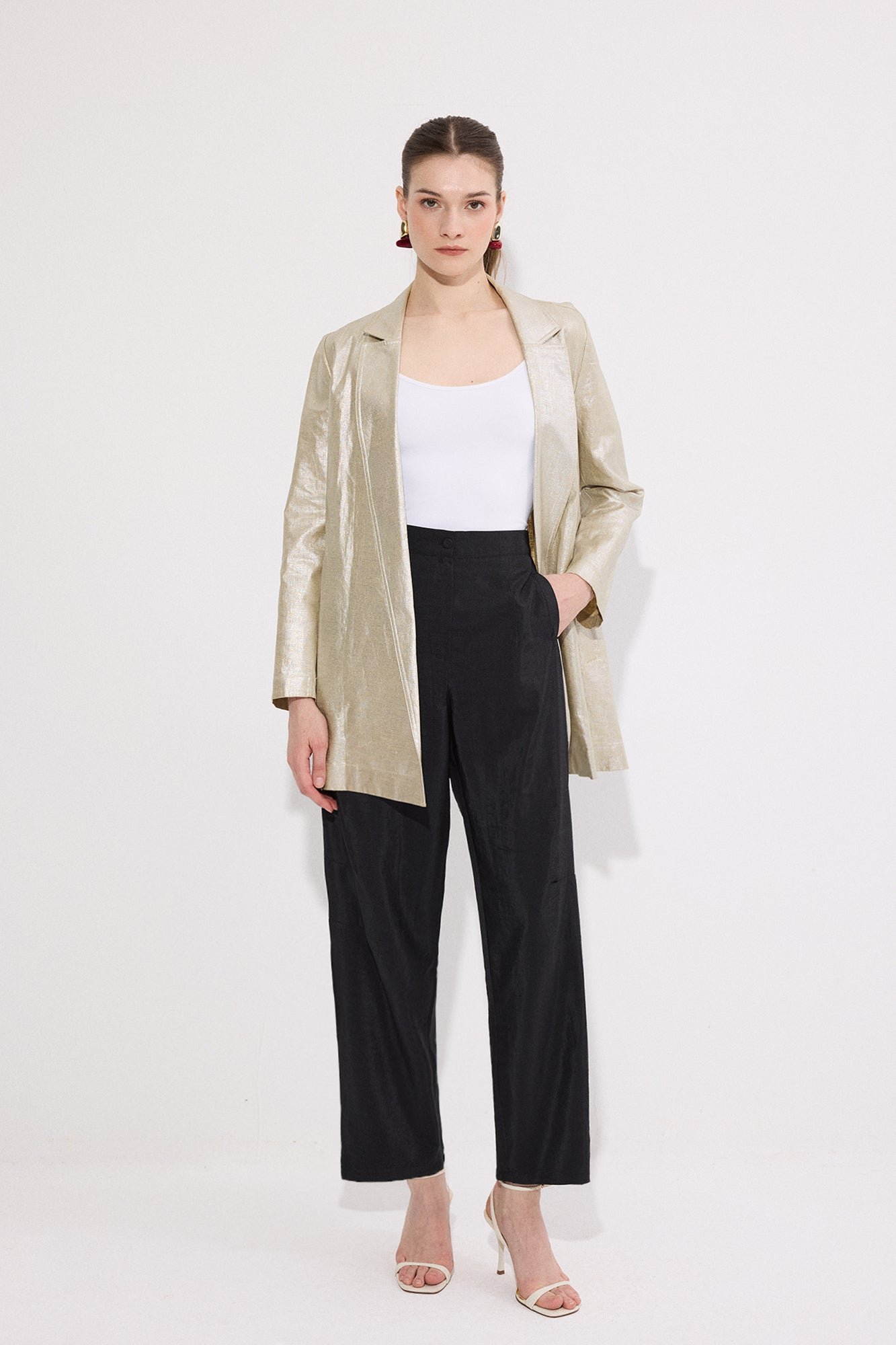 WIDE LEG CUPRA TROUSERS