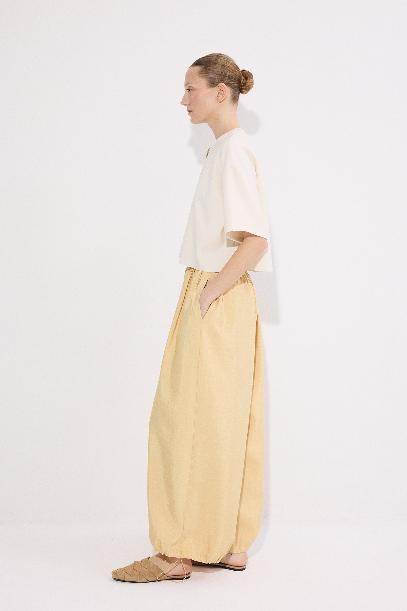 CUPRO HAREM PANTS