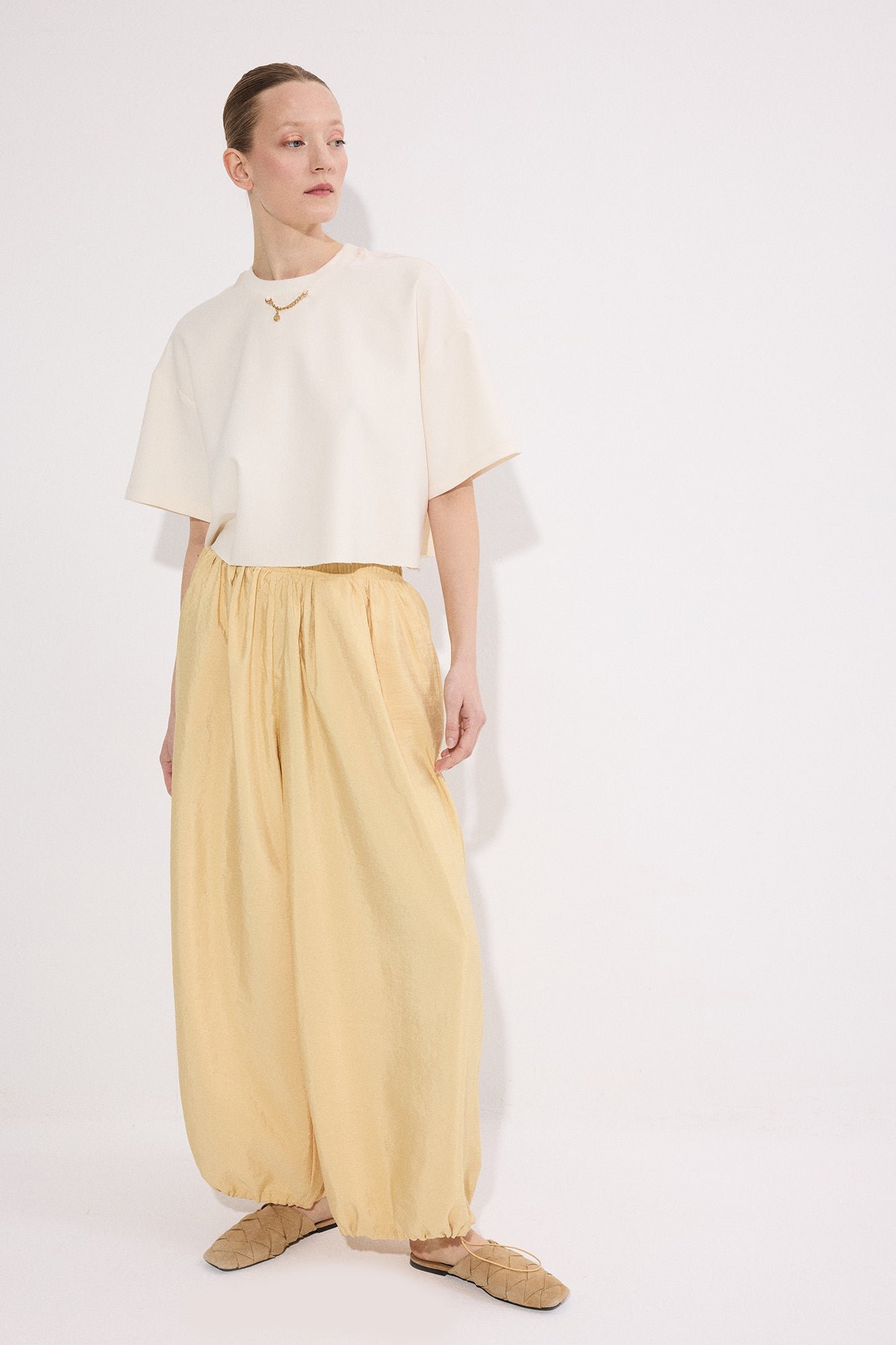 CUPRO HAREM PANTS