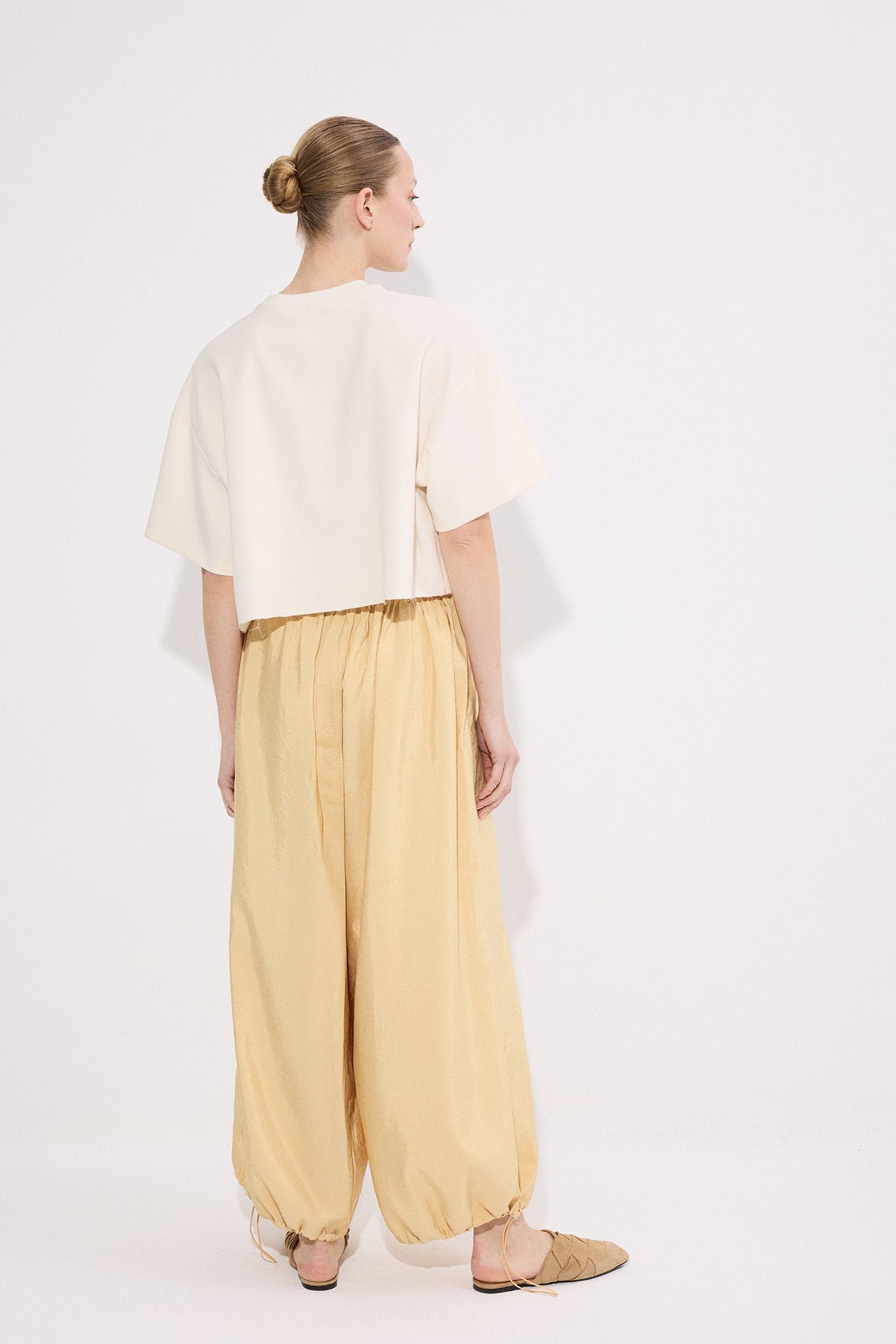 CUPRO HAREM PANTS