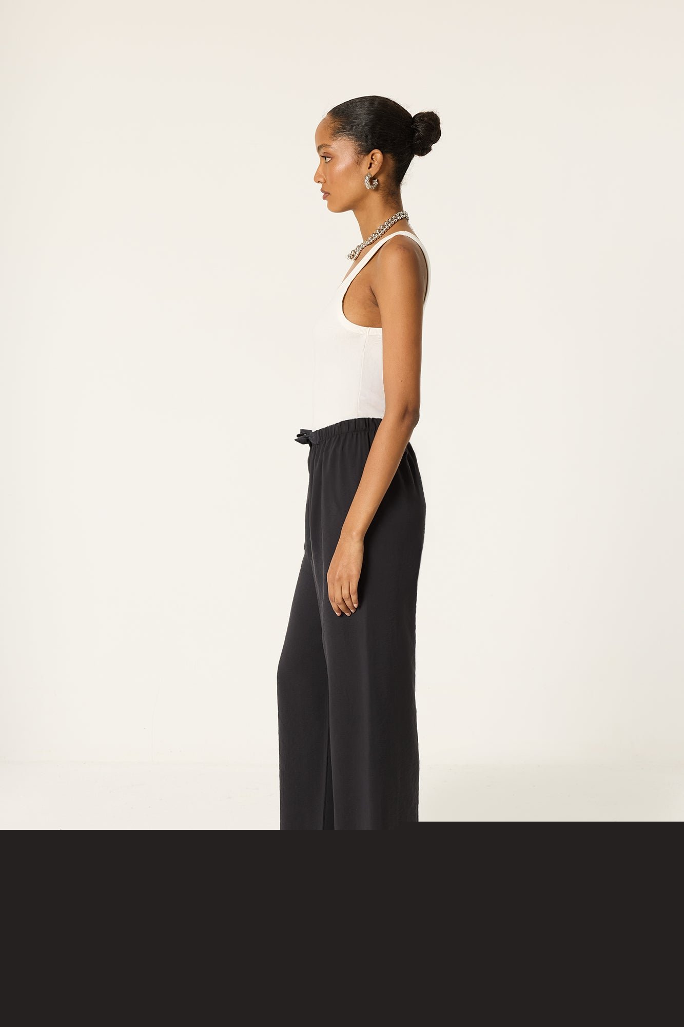 MODAL PANTS WITH ELASTIC WAISTBAND