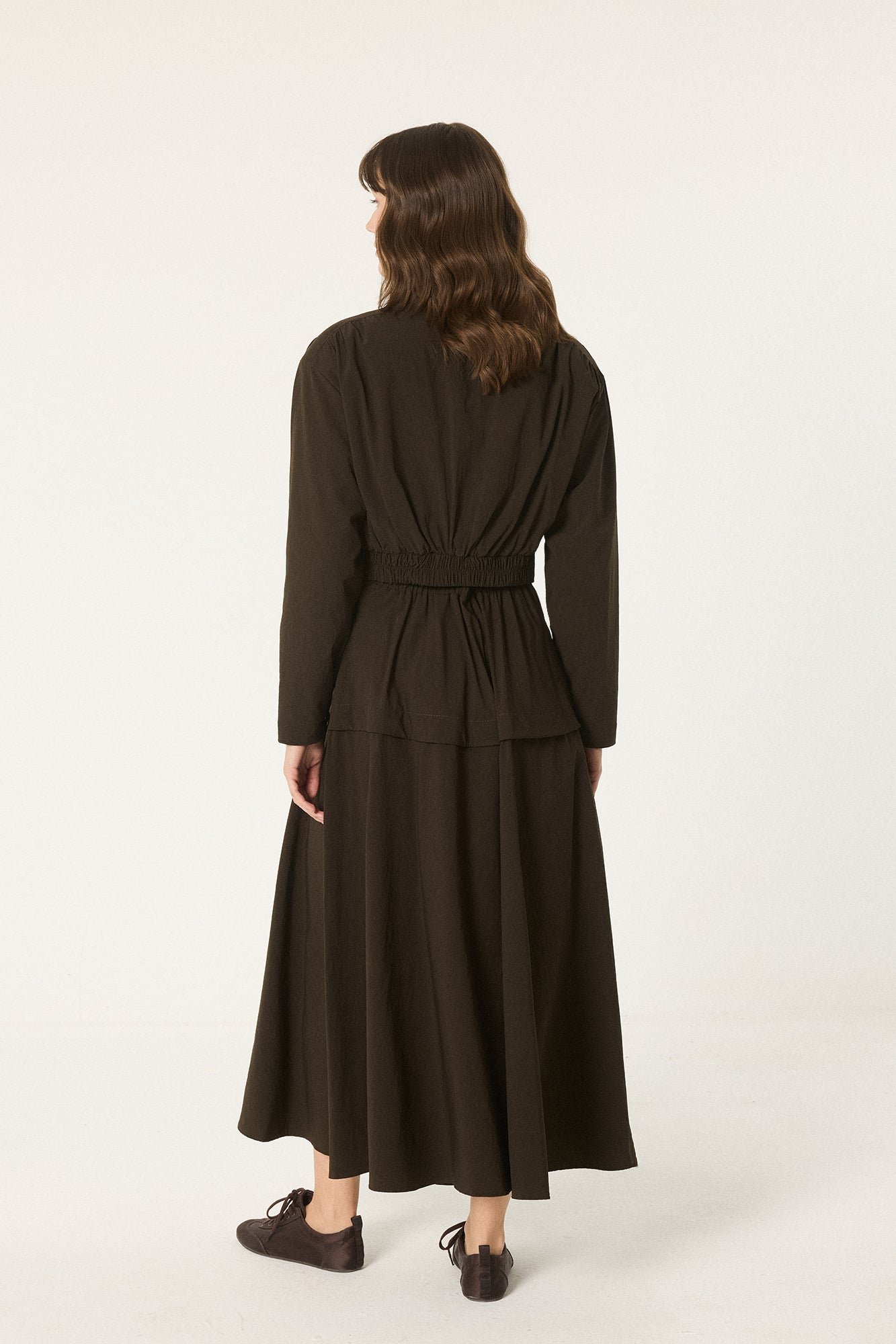 BOMBER JACKET AND FLARED SKIRT SET