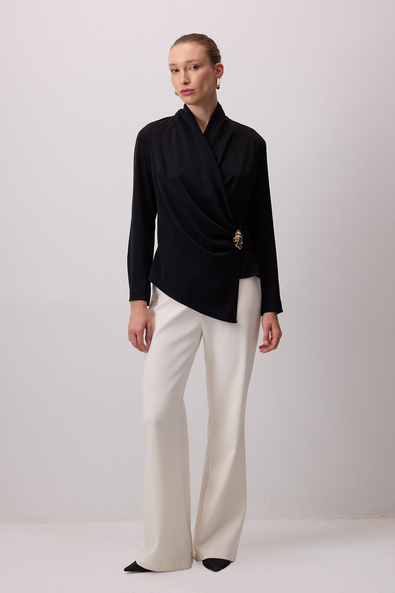 DRAPED BLOUSE