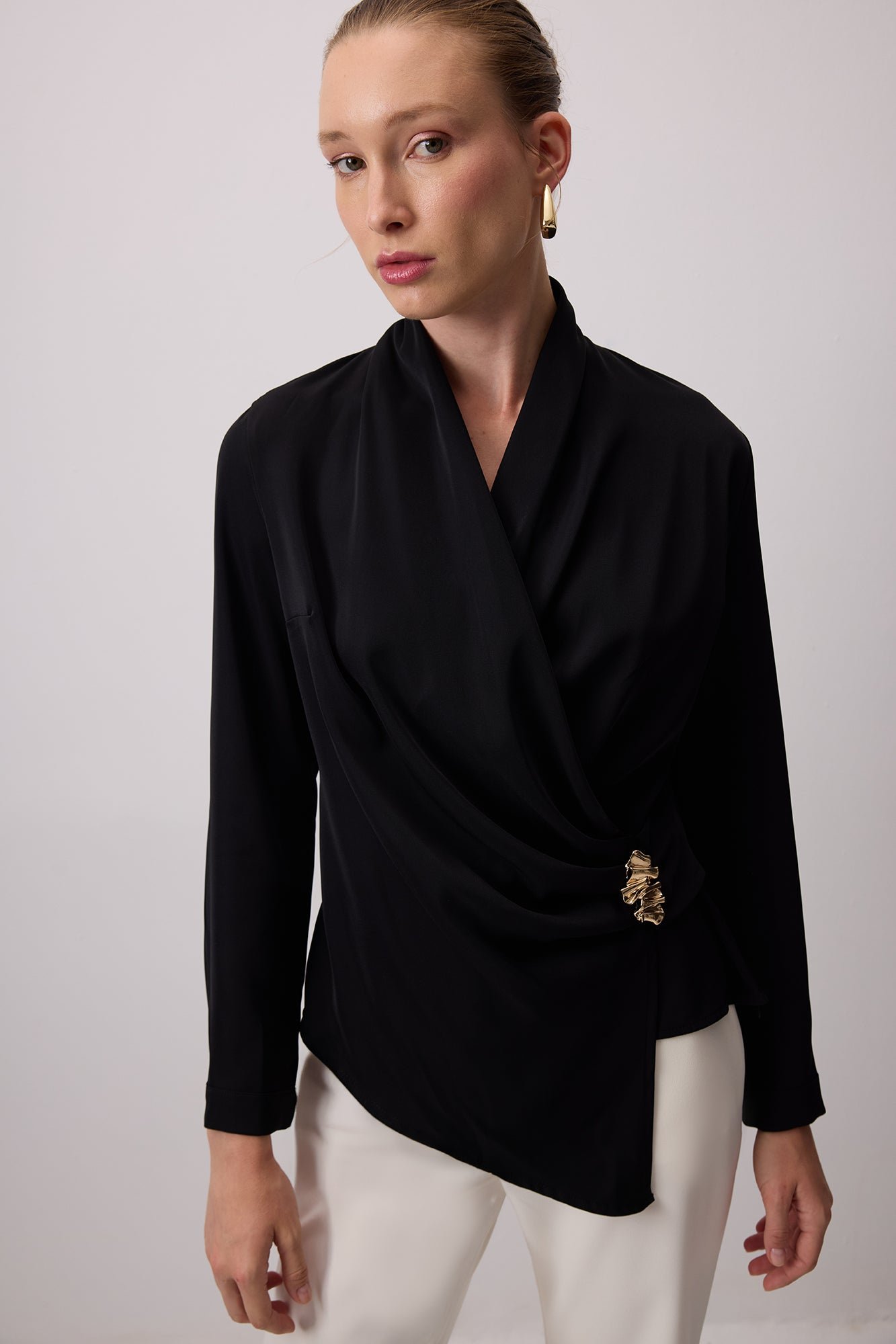DRAPED BLOUSE
