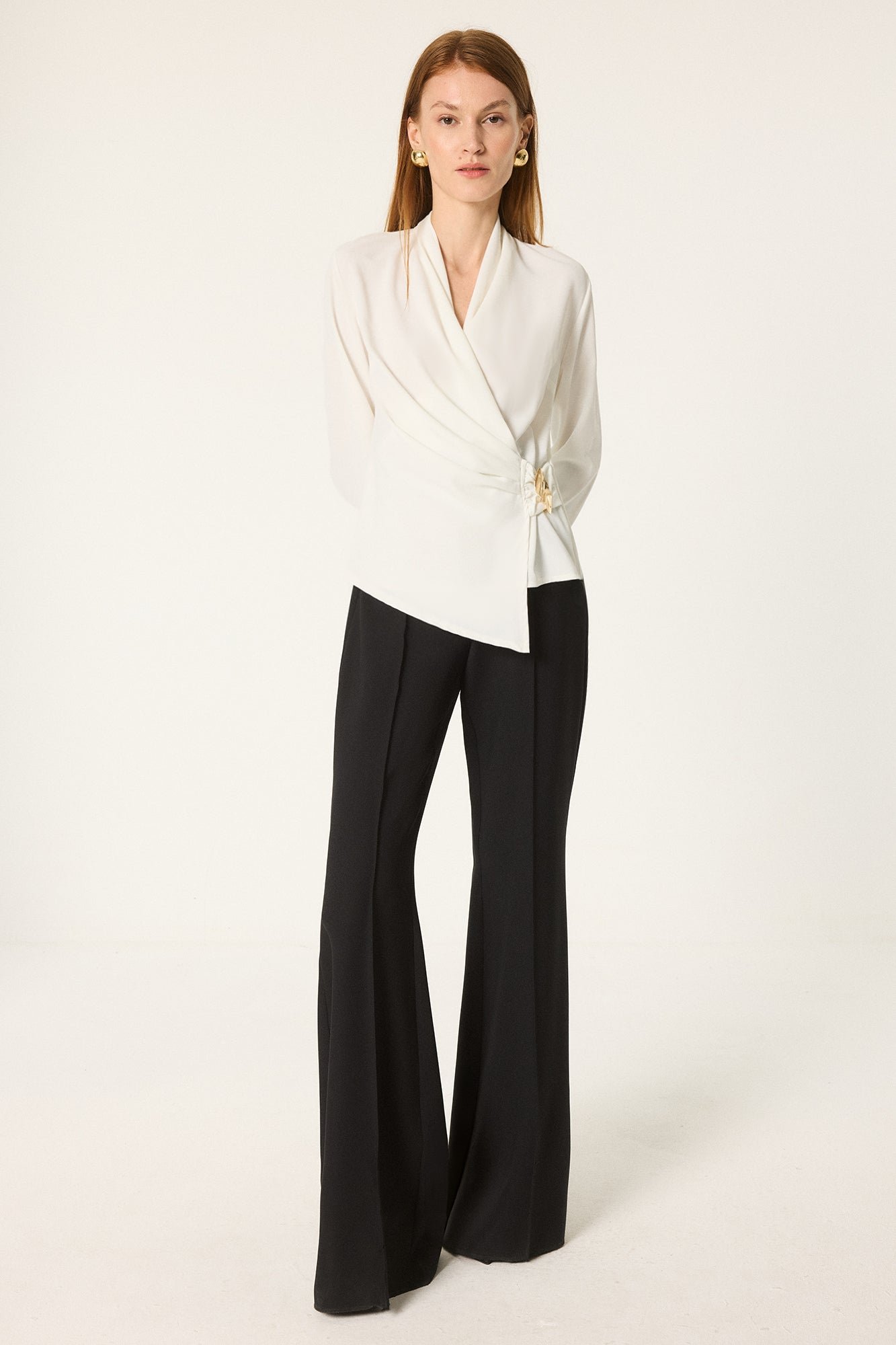 DRAPED BLOUSE