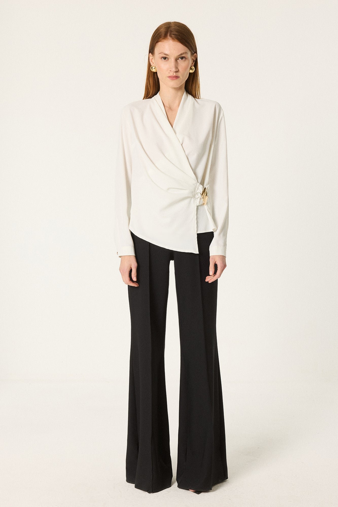 DRAPED BLOUSE