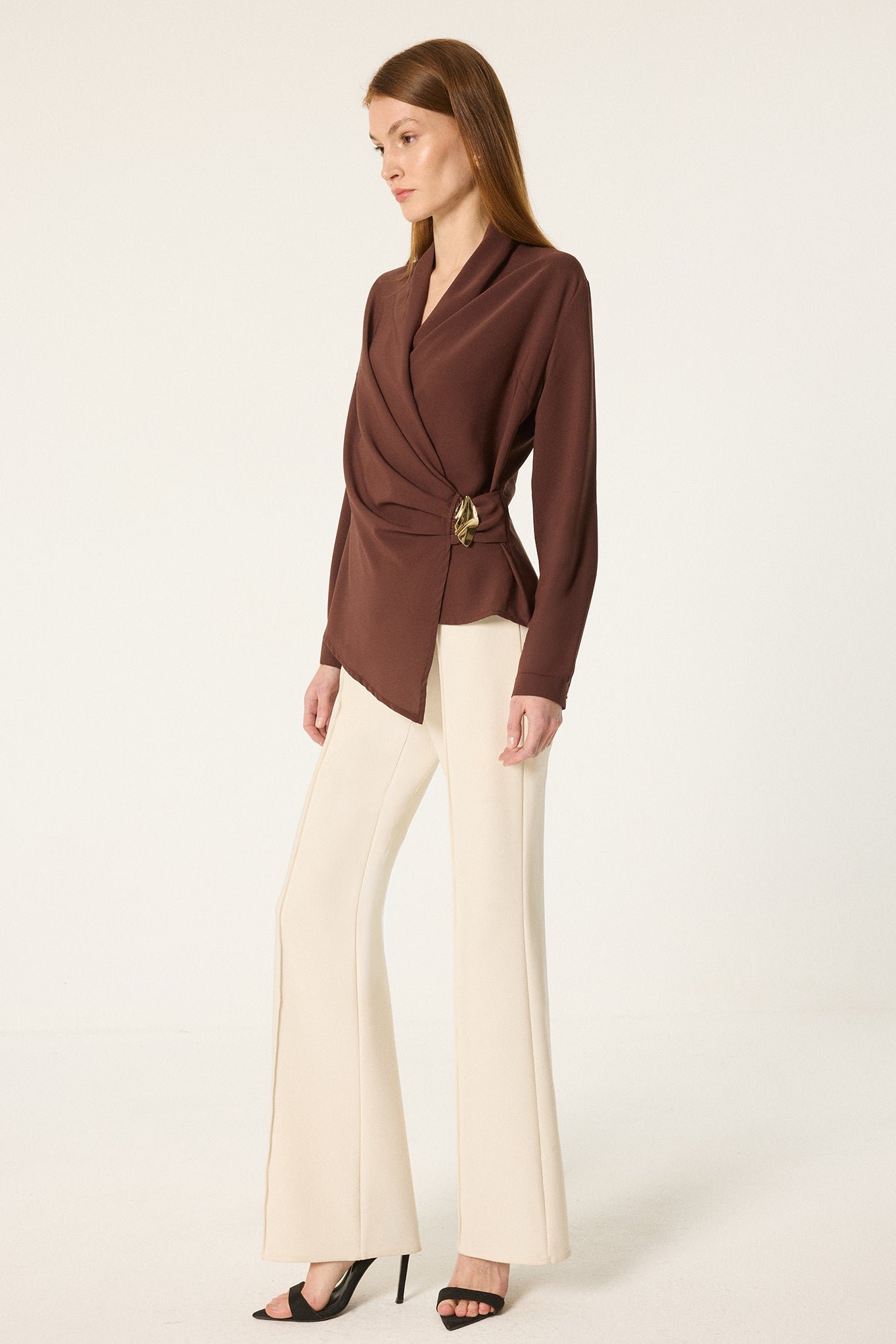 DRAPED BLOUSE