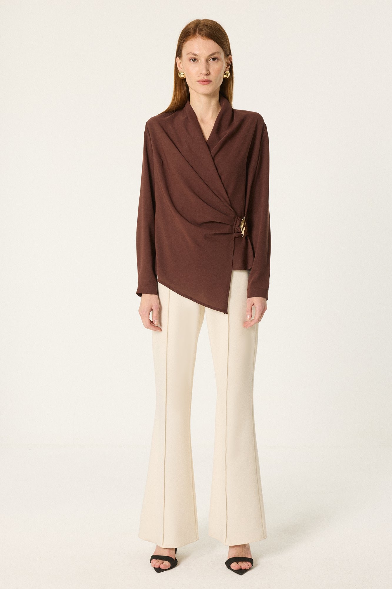 DRAPED BLOUSE
