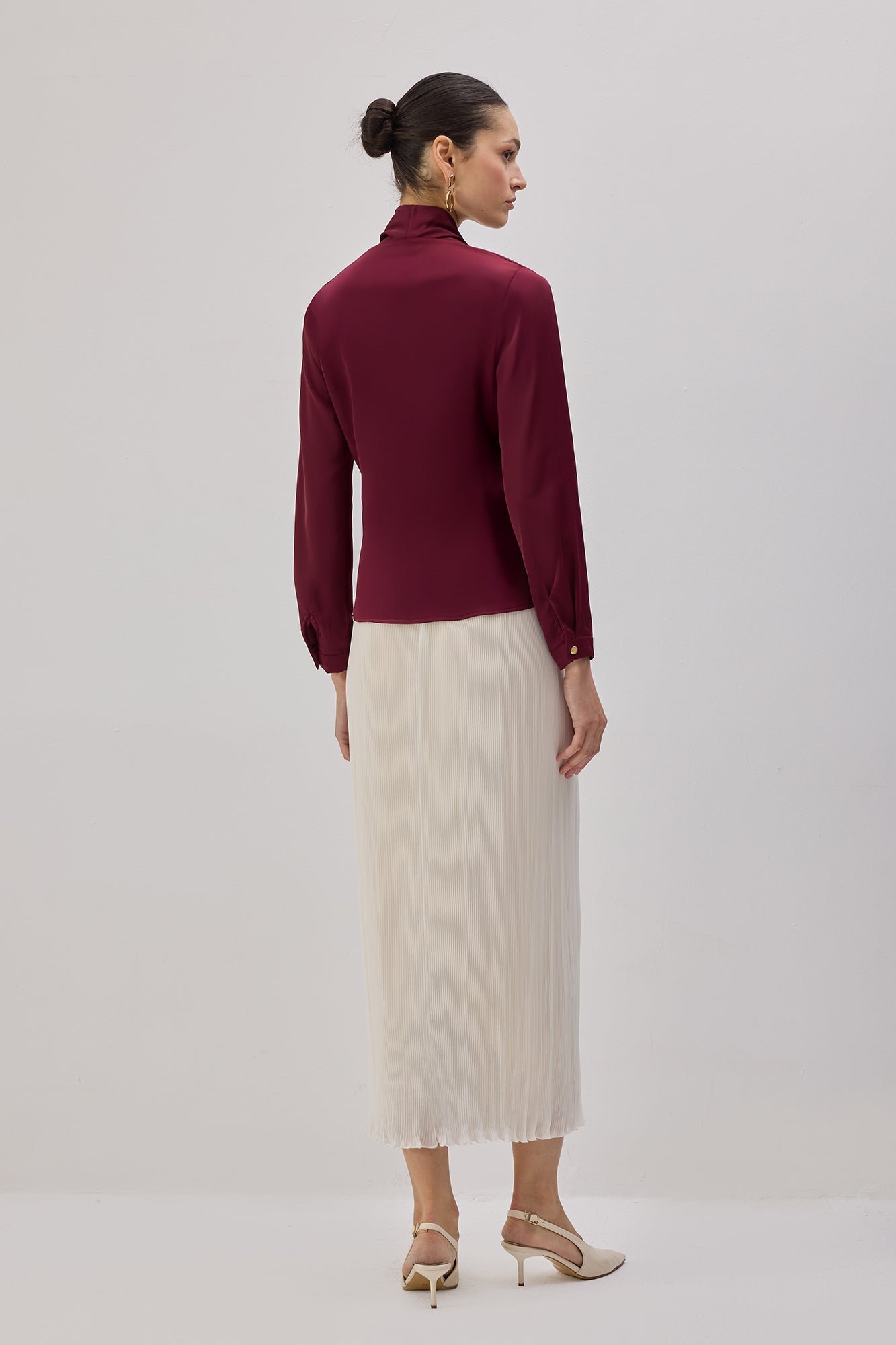 DRAPED BLOUSE