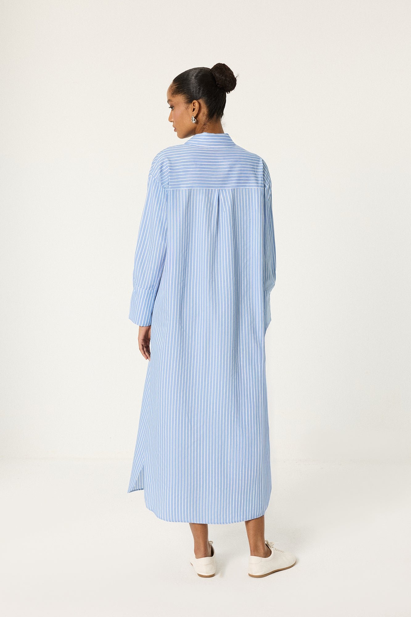 EMBROIDERY DETAILED SHIRT DRESS